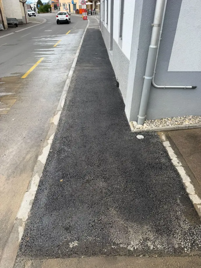 Réfection complète d’un trottoir