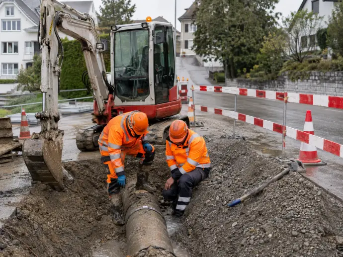 Intervention urgente sur une canalisation ou une conduite endommagée